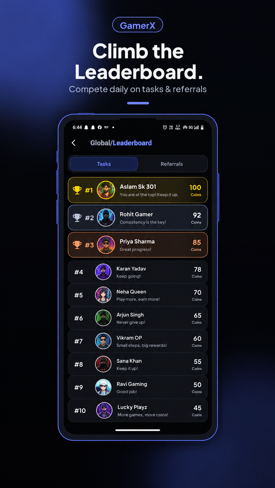 Live Leaderboards